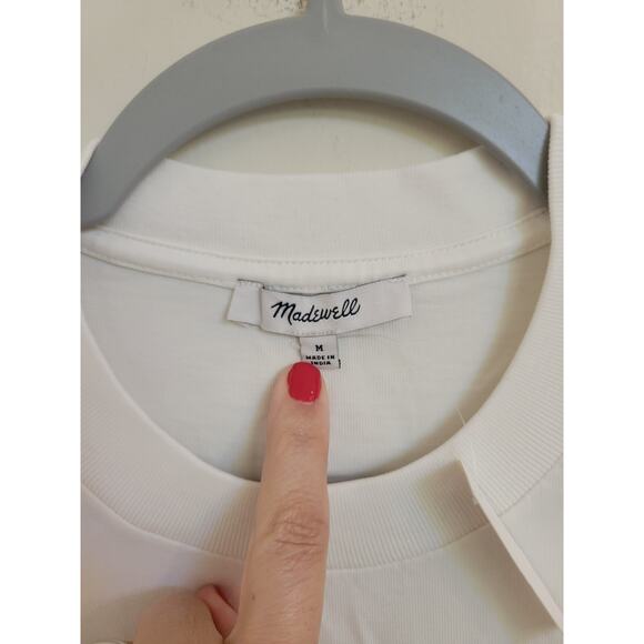 NWT Madewell Men's The Vintage Tee Soft White M *Flaw - Picture 10 of 12
